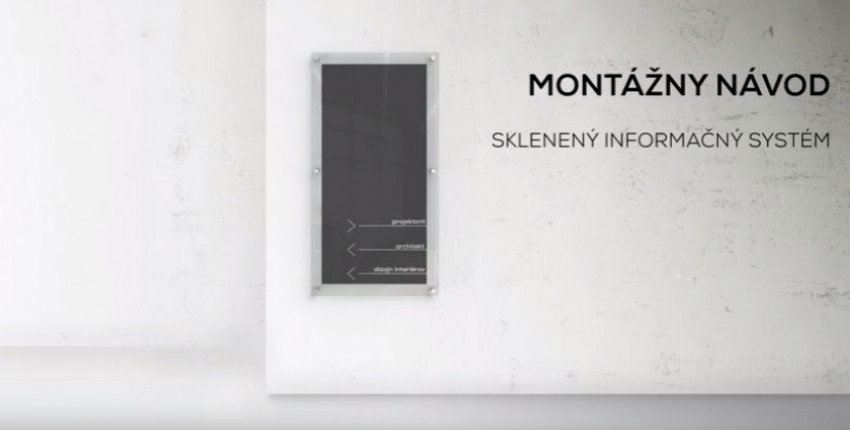 Information plates made of glass video-manual